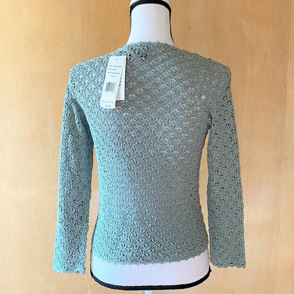 NWT Sz P Finity Studio Wintergreen Loose Knit Top - Picture 3 of 4